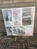 Canvas, landelijk, roze 70 x 70 cm, Ophalen, 50 tot 75 cm, Zo goed als nieuw, Schilderij