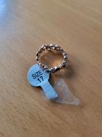 Ringmet strass - Maat 17 goudkleurig, Overige materialen, Nieuw, Ophalen of Verzenden, 17 tot 18