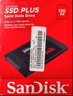 Nieuwe SanDisk SSD Plus 120GB, Computers en Software, Harde schijven, Intern, Nieuw, 120GB, Desktop