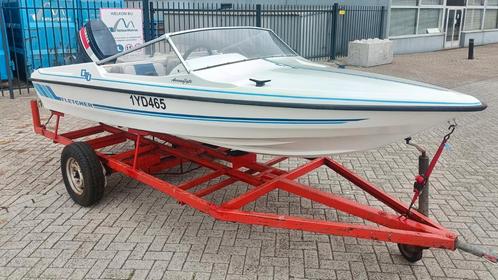 Speedboot Fletcher GTO met Yamaha 50 pk 2 taxt en trailer, Watersport en Boten, Speedboten, Zo goed als nieuw, 3 tot 6 meter, Benzine