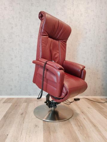Prominent Malmö leren sta op stoel relax fauteuil  beschikbaar voor biedingen