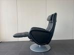 Mooie elektrische zwarte leren relax fauteuil / relax stoel, Huis en Inrichting, Fauteuils, Ophalen, Nvt, Nvt, Nvt