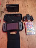 Nintendo Switch+pokemon scarlet, Ophalen of Verzenden, Zo goed als nieuw, Met 2 controllers