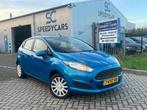 Ford Fiësta 1.0 Style 5DRS 2013 Elektr Ramen Airco, Auto's, Stof, Zwart, 525 kg, Blauw