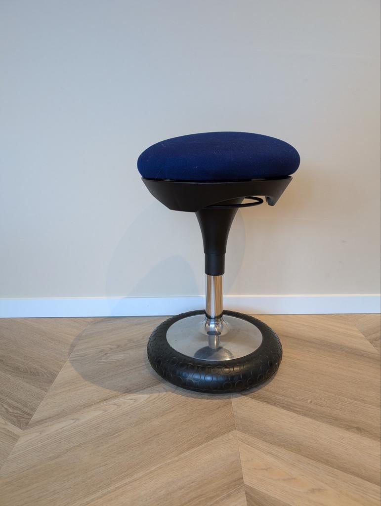 Topstar Sitness 20 Ergonomische Kruk - Blauw, Gebruikt, Blauw, Ophalen of Verzenden, Bureaukruk