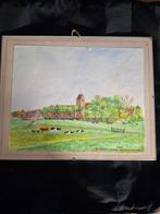 Aquarel van Jelsum., Antiek en Kunst, Kunst | Schilderijen | Klassiek, Ophalen of Verzenden