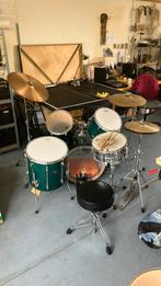 Tama drumstel groen, Muziek en Instrumenten, Drumstellen en Slagwerk, Ophalen, Gebruikt, Tama