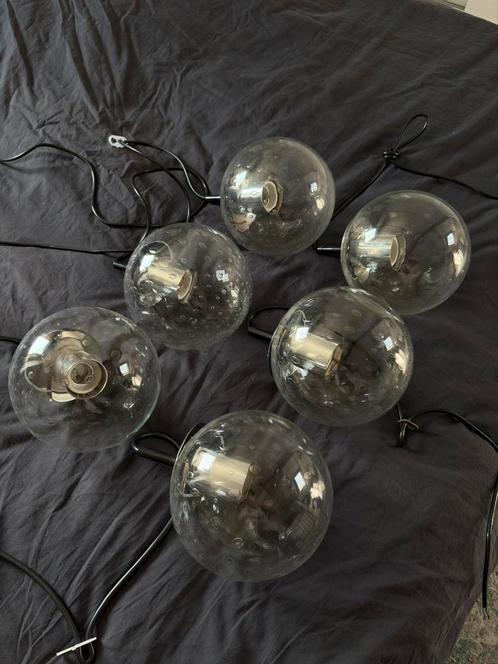 Vintage Raak Amsterdam Teardrop Hanglampen, Huis en Inrichting, Lampen | Hanglampen, Zo goed als nieuw, Minder dan 50 cm, Glas