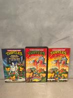 TMNT Turtles VHS - 3 Cassettes! Videobanden, Alle leeftijden, Ophalen of Verzenden, Gebruikt, Actie en Avontuur