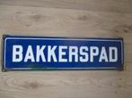Bakkerspad, emaille bord, Ophalen of Verzenden, Gebruikt, Reclamebord