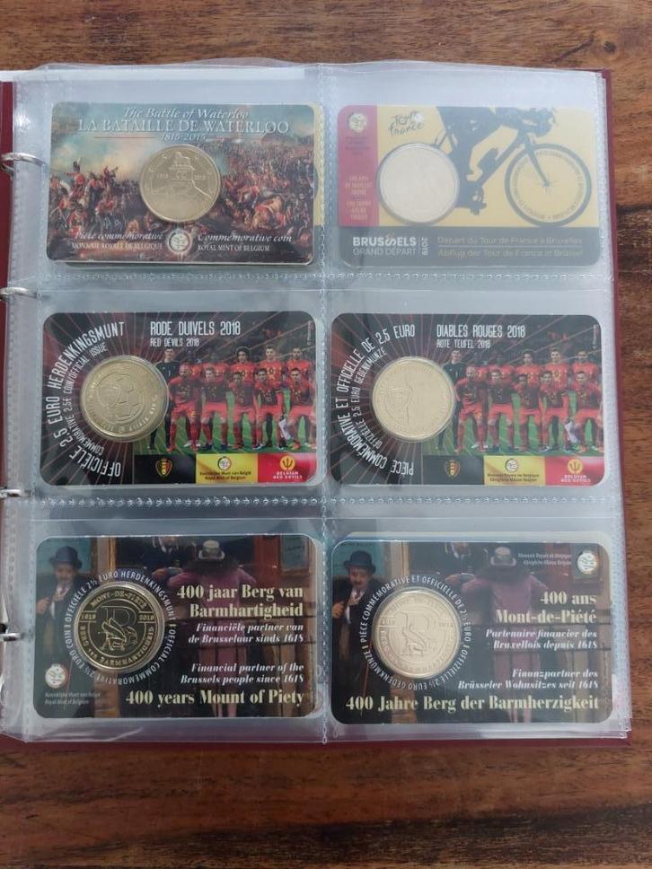 2,5 Euro coincards België helemaal complete serie met album, Postzegels en Munten, Munten | Europa | Euromunten, 2 euro, Overige landen