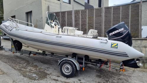 Zodiac Pro Open 650 for sale, Watersport en Boten, Rubberboten, Gebruikt, Zodiac, Overige materialen, 120 tot 200 pk, Benzine