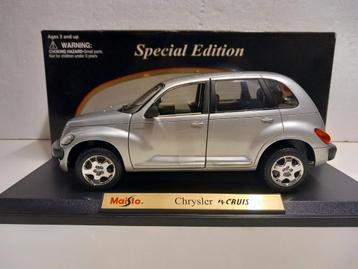 Chrysler PT Cruiser zilver grijs Maisto metal 1:18 KRD beschikbaar voor biedingen