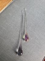 2x glazen raamhangers pegel/druppel, Ophalen of Verzenden, Gebruikt