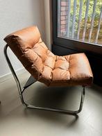 Vintage retro fauteuil – buisframe met kussen, Huis en Inrichting, Fauteuils, Ophalen, Minder dan 75 cm, Jaren '70, Zo goed als nieuw