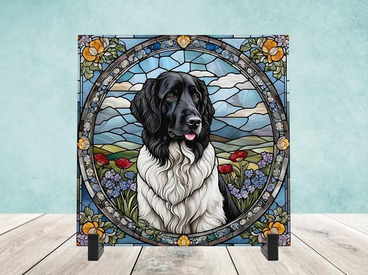 Friese Stabij Glas in Lood tegel, Huis en Inrichting, Woonaccessoires | Onderzetters, Nieuw, Glas of Kopje, Ophalen of Verzenden