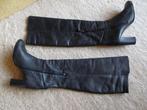 Klassieke overknee laarzen, echt leer, zwart, maat  42, Kleding | Dames, Schoenen, Hoge laarzen, Zwart, Ophalen of Verzenden, Manfield