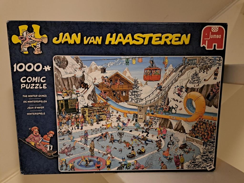 Te koop: puzzels - compleet Jan van Haasteren en Trefl, Hobby en Vrije tijd, Denksport en Puzzels, Ophalen of Verzenden, 500 t/m 1500 stukjes
