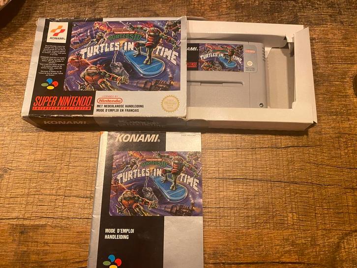 Turtles in Time - Super Nintendo spel, Spelcomputers en Games, Games | Nintendo Super NES, Gebruikt, Avontuur en Actie, 2 spelers