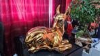 Oro Zecchino 24 karaats goud porseleinen Beeld Hert 👌🦌🌿, Antiek en Kunst, Antiek | Porselein, Ophalen of Verzenden