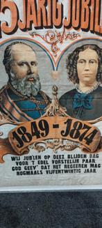 Willem 3 katoenen doek 1874 antiek origineel, Ophalen of Verzenden