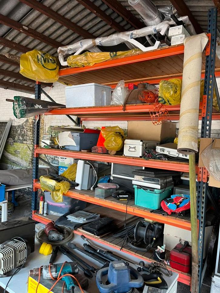 Pallet Stellingen met vlonders 3 meter hoog 110 diep, Huis en Inrichting, Kasten | Stellingkasten, Gebruikt, Ophalen