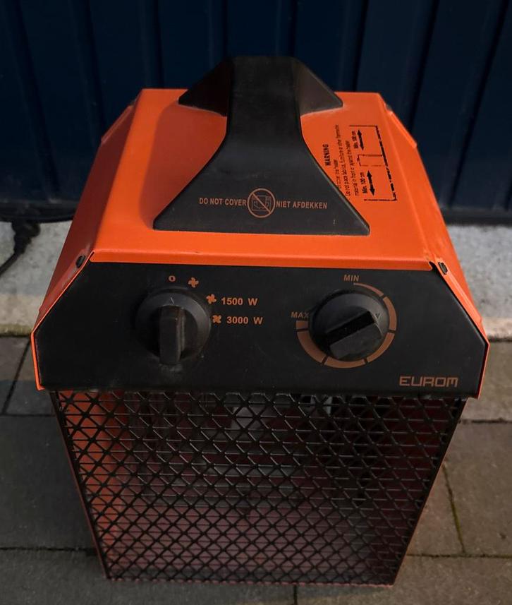 EUROM EK Delta 3000 elektrische garage werkplaatskachel, Doe-het-zelf en Verbouw, Verwarming en Radiatoren, Kachel, 30 tot 80 cm