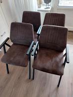 Set eetkamer stoelen .kleur antraciet 2 jaar oud  ., Huis en Inrichting, Complete eetkamers, Ophalen of Verzenden, Zo goed als nieuw