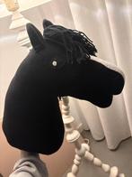 Zwarte hobbyhorse met bles, Verzenden, Nieuw, Knutselwerk