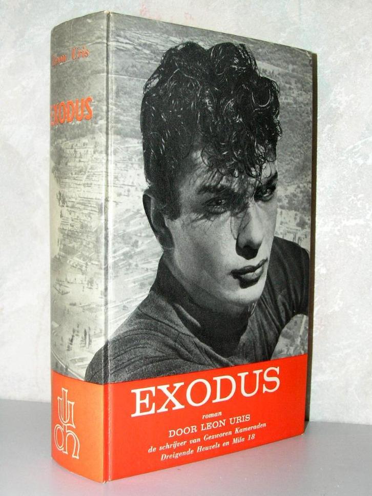 Leon Uris - Exodus (gebonden harde kaft met printcover), Boeken, Romans, Gelezen, Ophalen of Verzenden
