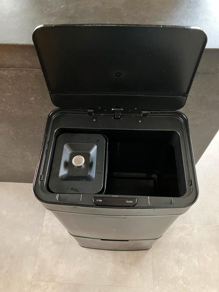 Homra Nexo Afvalscheidingsprullenbak 72L, Huis en Inrichting, Woonaccessoires | Prullenbakken, Gebruikt, Metaal, 50 tot 75 cm