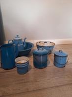 Blauw emaille, Antiek en Kunst, Antiek | Emaille, Ophalen of Verzenden