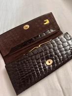 Echt Krokodillenleren antieke clutch ca. 65 jaar oud, Ophalen of Verzenden, Dames