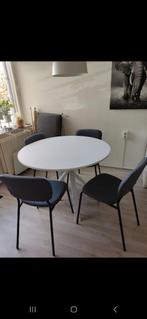 Mooie MARIEDAMM eettafel wit rond, Huis en Inrichting, Tafels | Eettafels, Ophalen, Gebruikt, Rond, Vijf personen of meer