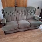 Bank velours groen, Huis en Inrichting, Banken | Bankstellen, Ophalen, Gebruikt, 150 tot 200 cm, Tweepersoons