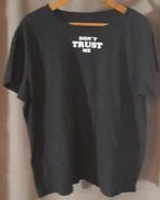 Zwart dames T-Shirt "Don't Trust Me" Maat M, Maat 38/40 (M), Zwart, Ophalen of Verzenden, Korte mouw