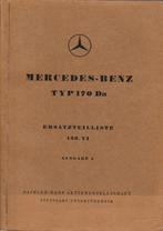 Mercedes Benz 170 Da onderdelen boek duits, Ophalen of Verzenden
