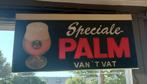 Palm bier licht reclamebord met aan twee kanten palm, Ophalen, Gebruikt, Reclamebord, Plaat of Schild, Palm