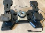 Logitech G Saitek Pro Flight Rudder Pedalen Zwart PC, Ophalen, Zo goed als nieuw, Logitech G