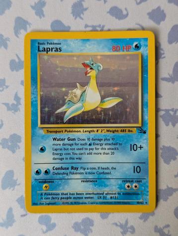 Lapras Fossil Holo 10/62 Pokemon beschikbaar voor biedingen