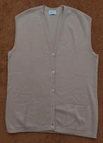 Mouwloos vest, beige, 50% wol, maat 56/58, Ophalen of Verzenden, Zo goed als nieuw, Beige, Trui of Vest