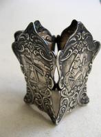 Oud hollandse maggifles houder Sola 100, Ophalen of Verzenden, Zilver