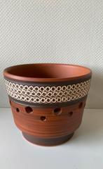 Vintage bloempot, Tuin en Terras, Bloempotten, Rond, Ophalen of Verzenden, Zo goed als nieuw, Aardewerk