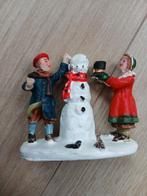 Kerstdorp kinderen met sneeuwpop, Diversen, Kerst, Ophalen of Verzenden, Zo goed als nieuw
