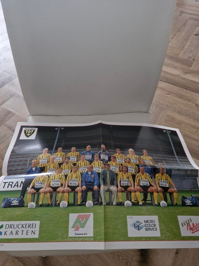 VVV-Venlo Elftal Poster Jaartal?, Ophalen of Verzenden, Gebruikt, Poster, Plaatje of Sticker