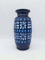 Zeldzame Vintage West Germany vaas Ü-Keramik 1288 Blauw, Antiek en Kunst, Antiek | Vazen, Ophalen of Verzenden