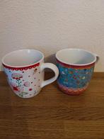 2 Albert Heijn kopjes, Ophalen of Verzenden, Zo goed als nieuw, Overige stijlen, Kop(pen) en/of Schotel(s)