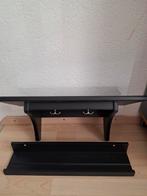 Zwarten kapstok met Zwarten foto's steunplank, Wandkapstok, Nieuw, Ophalen of Verzenden, Minder dan 100 cm