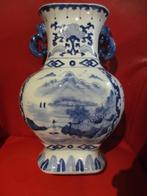 Chinese porceleinen vaas met mooie tafereeltjes 35cm mooi, Antiek en Kunst, Ophalen of Verzenden