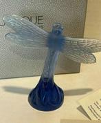 Lalique Libellule - Blauwe Libel Kristal, Antiek en Kunst, Antiek | Glas en Kristal, Ophalen of Verzenden